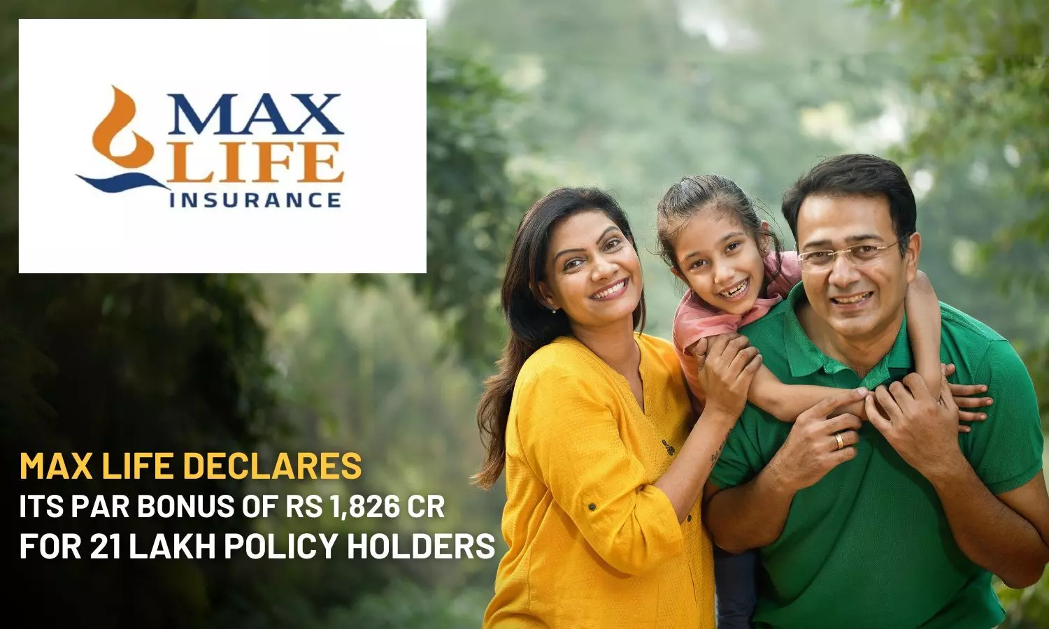 Max Life declares its PAR Bonus of Rs 1,826 Cr for 21 lakh policyholders