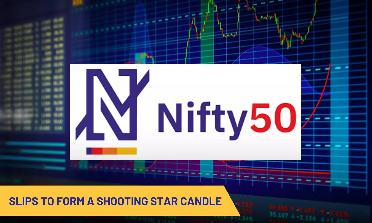 Nifty slips to form a shooting star candle