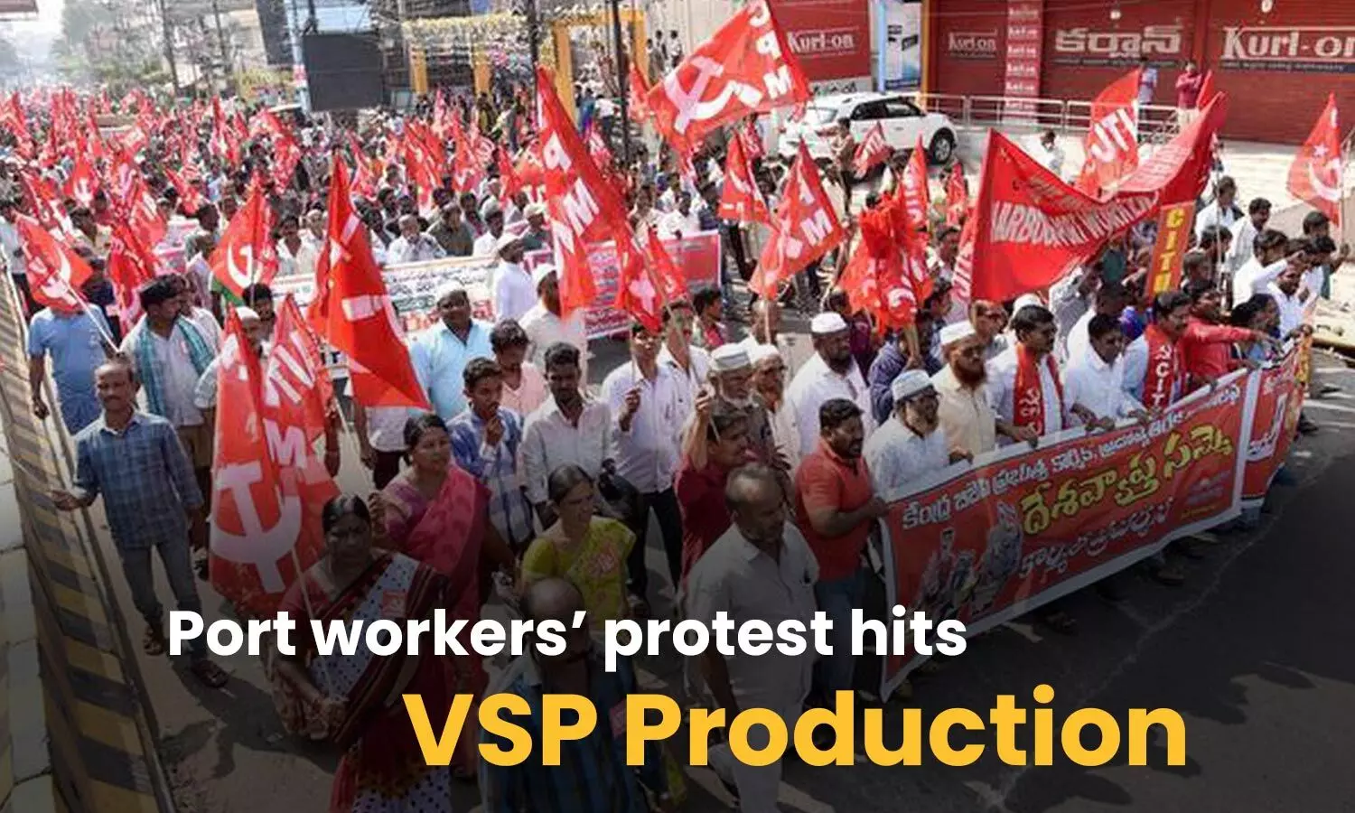 Port workers’ protest hits VSP production