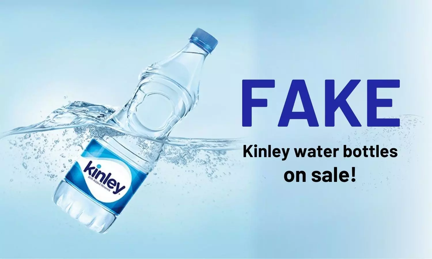 Fake Kinley water bottles on sale!