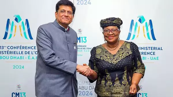 Piyush Goyal holds talks with WTO Chief on free and equitable trade