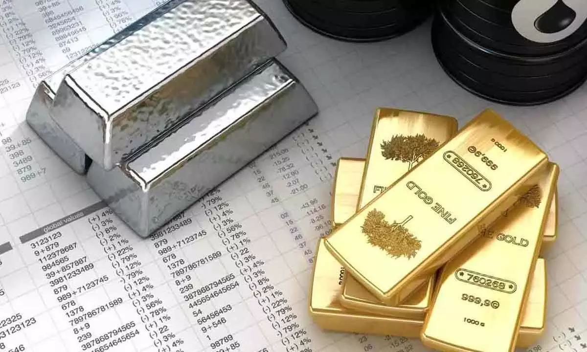 Gold zooms, silver declines