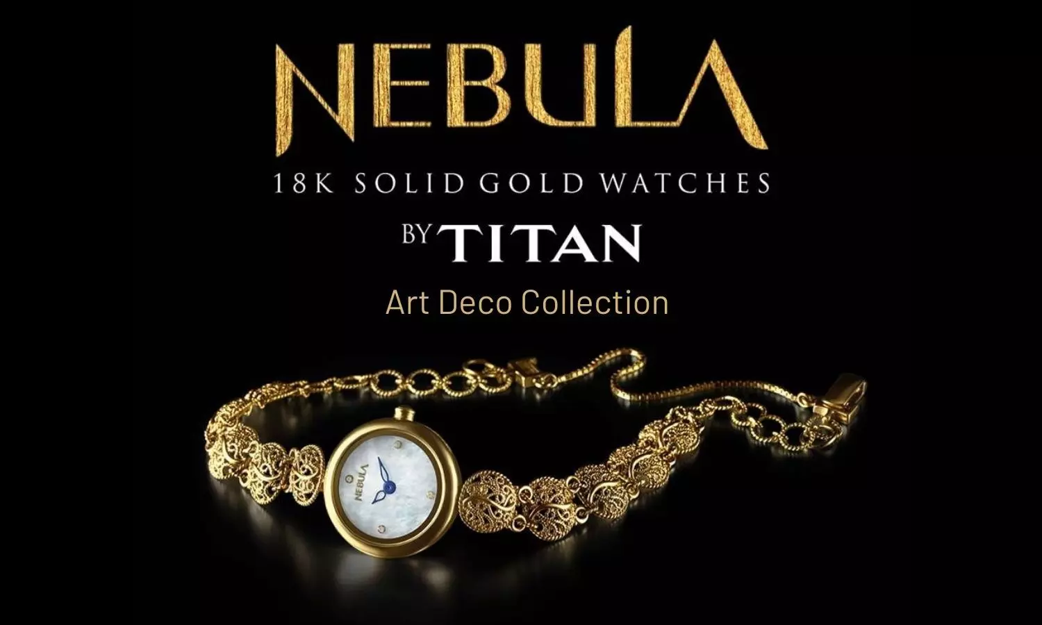 Titan Nebula: 18K Gold Watches and Art Deco Collection