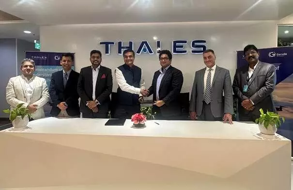 Thales signs MoU with Garuda Aerospace for secure drone operations in India