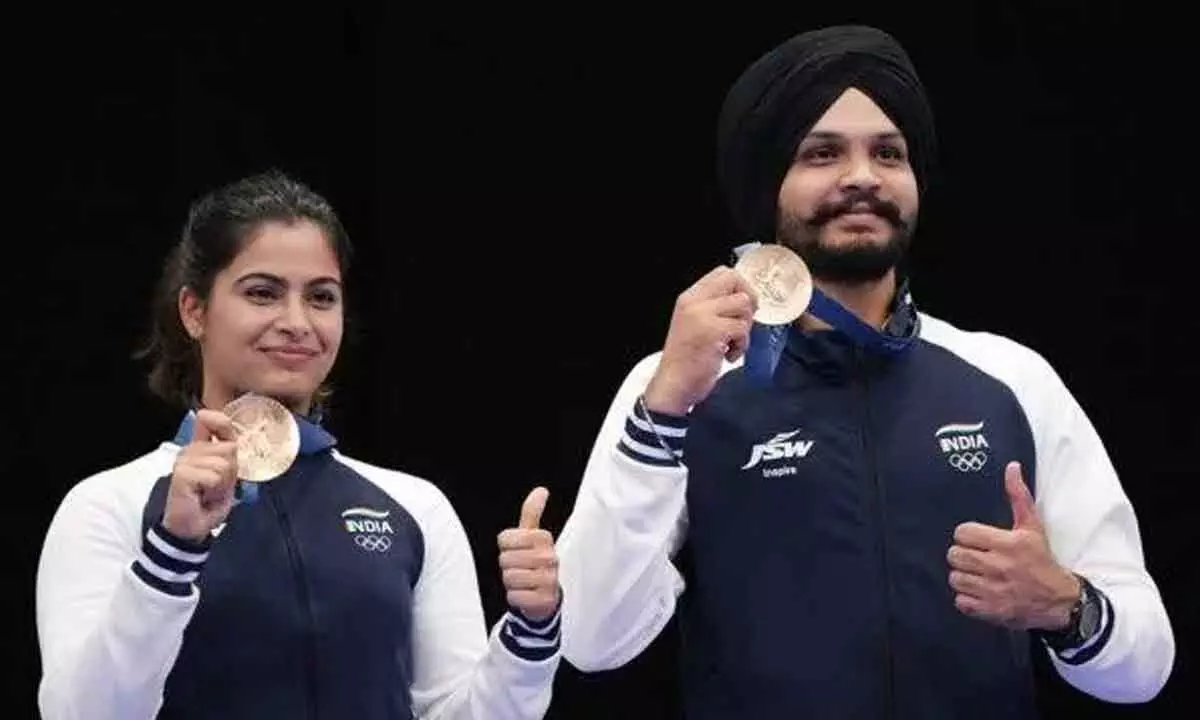 It’s twin bronze for Manu; joins Sarabjot to clinch 10m Air Pistol medal