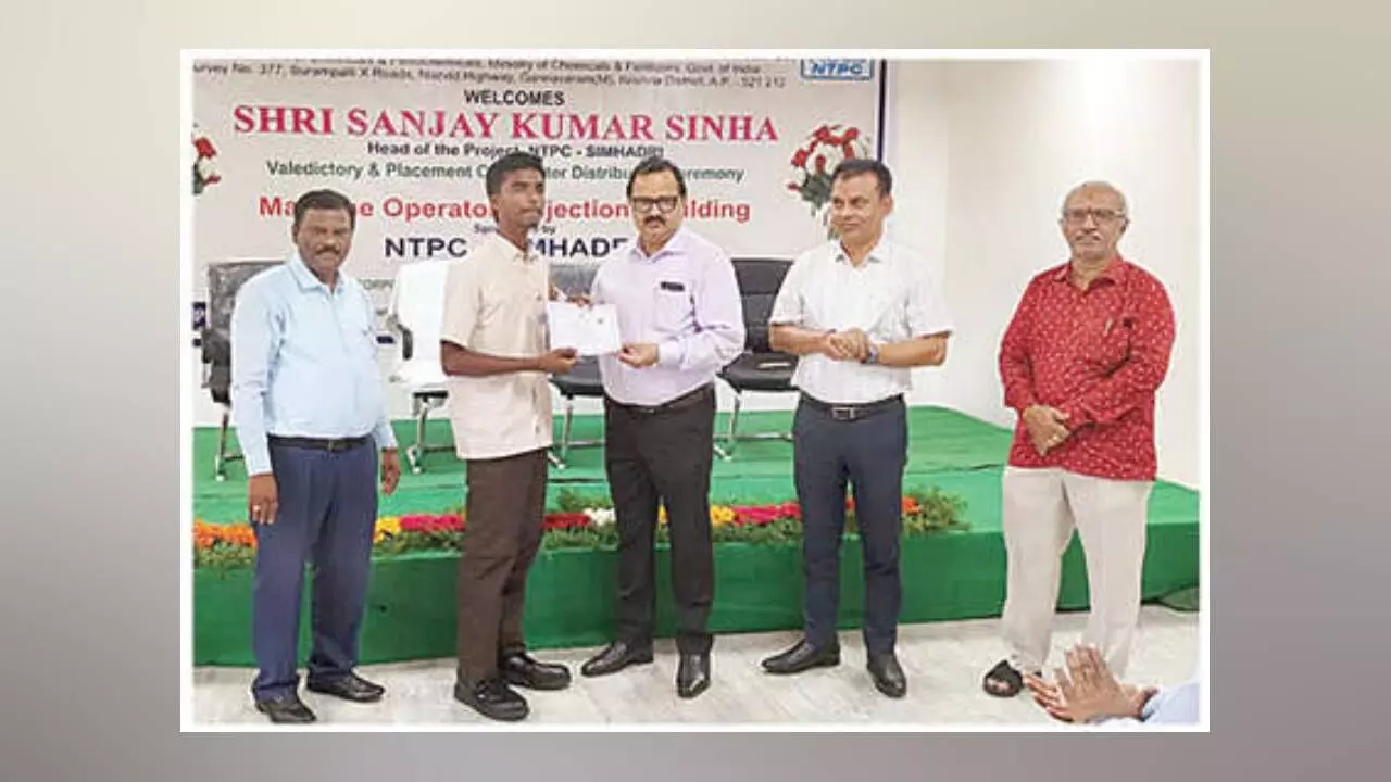 NTCP Simhadri completes skilling course for local youth