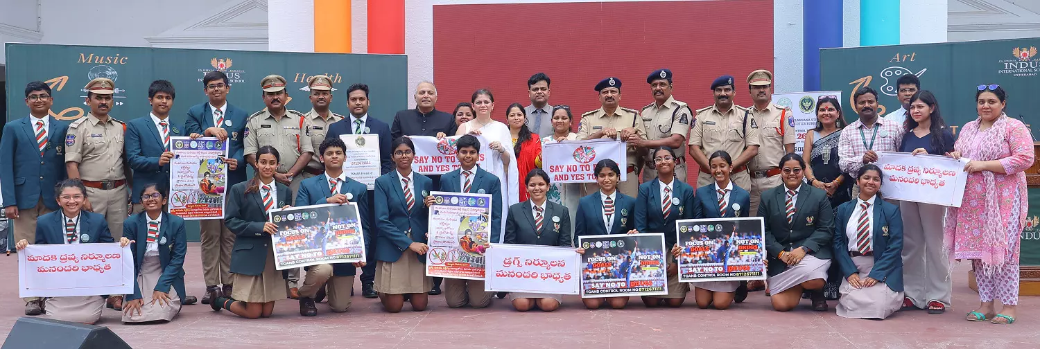 Indus International School launches campaign against use of drugs among children