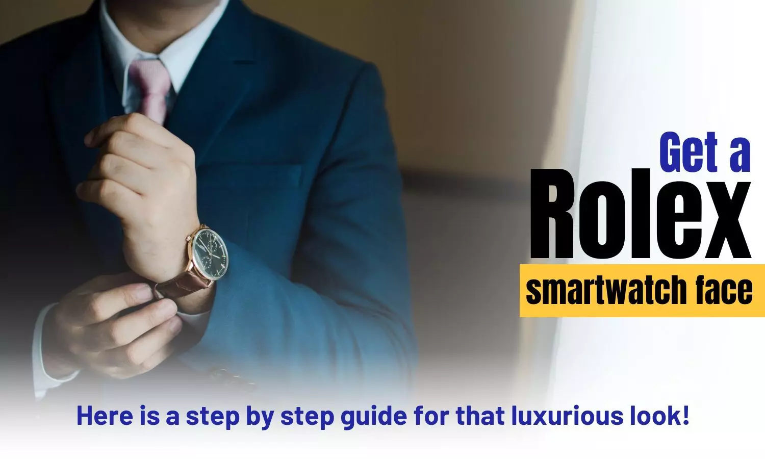 Get a Rolex smartwatch face, here is a step by step guide for that luxurious look! video