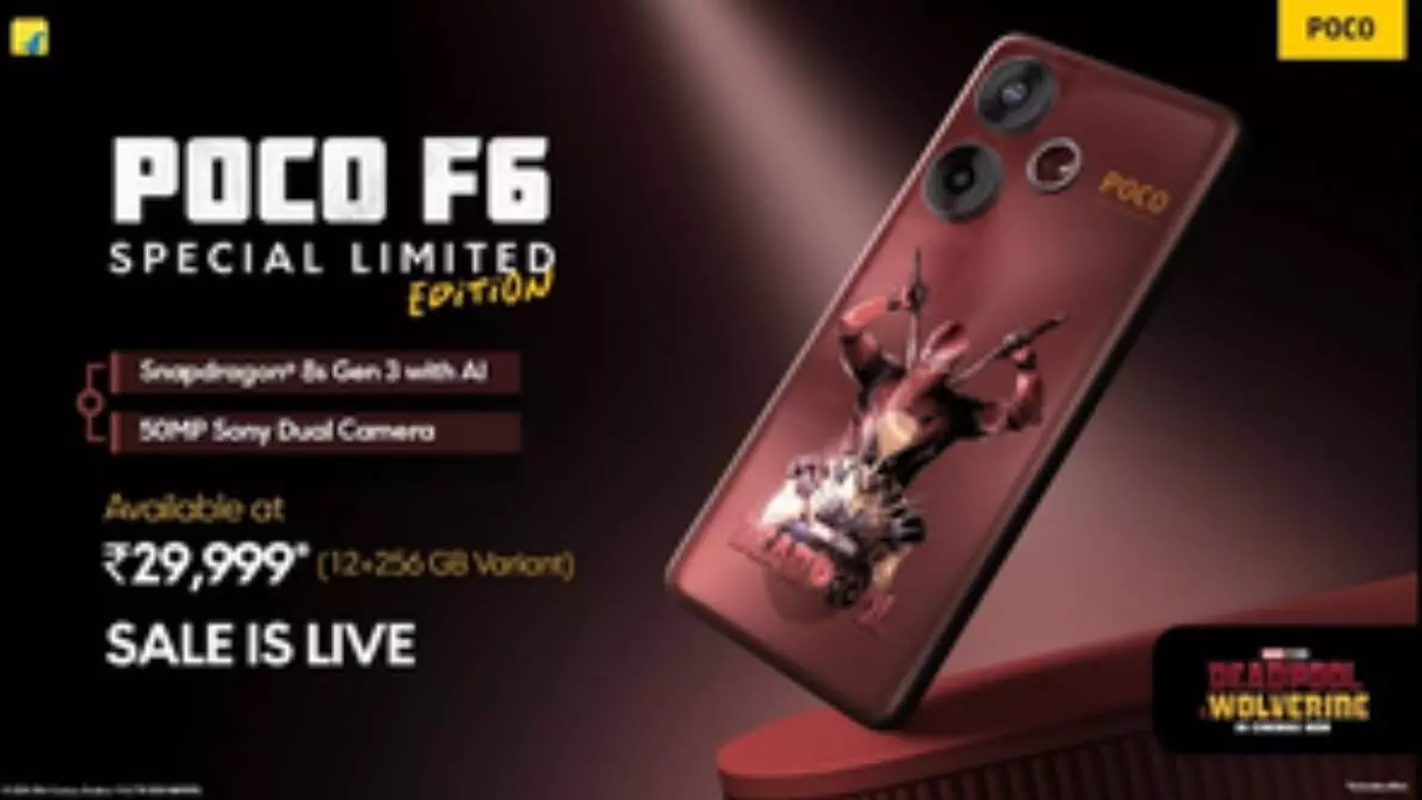 POCO F6 Deadpool and Wolverine edition debuts in India for Rs 29,999