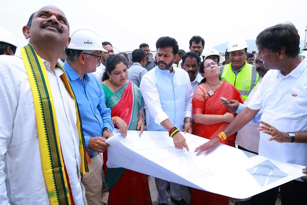 Civil Aviation Minister reviews Bhogapuram airport project