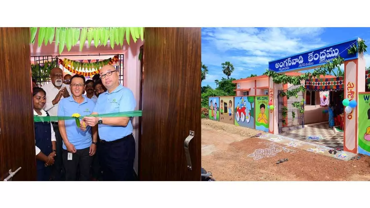 Sri City-based unit unveils Anganwadi building