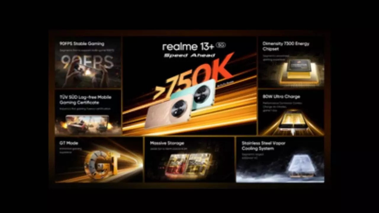 Unmatched speed of realme 13+ 5G revolutionises mid-range smartphone gaming experience