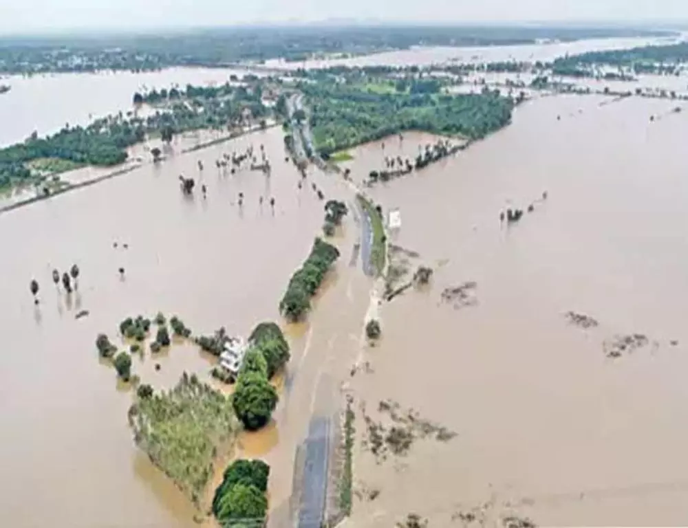 Torrential Rainfall Brings Life to a Standstill in Vijayawada, 17,000 Evacuated Across Andhra Pradesh