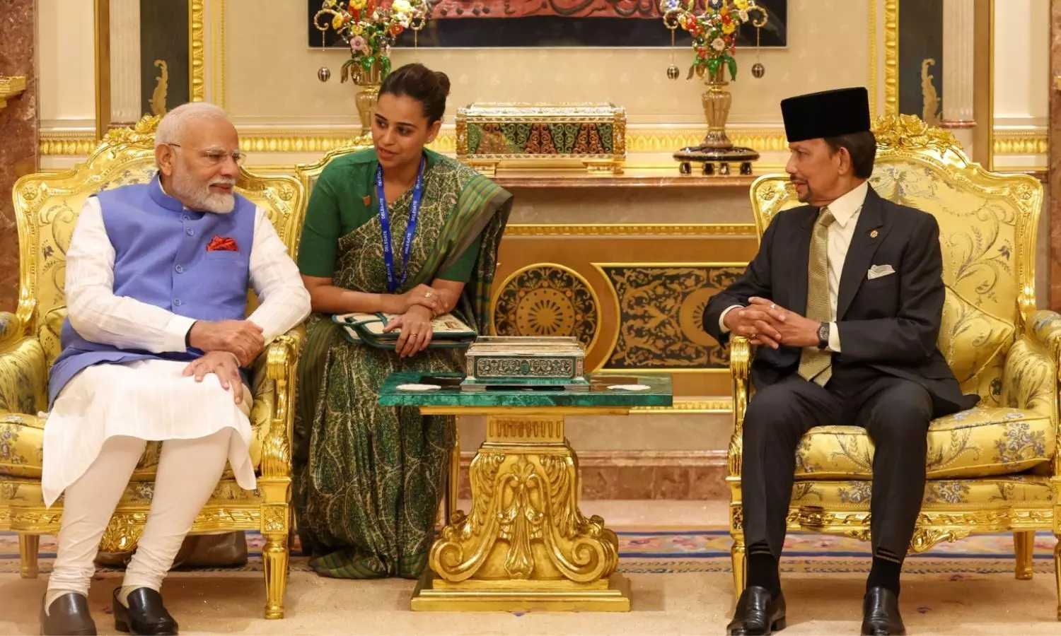 PM Modi Meets Sultan Haji Hassanal Bolkiah of Brunei