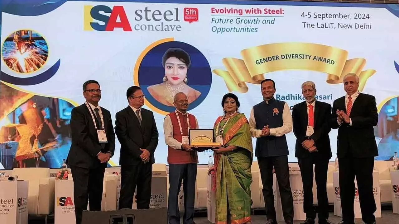 Dasari Radhika of RINL receives ISA award