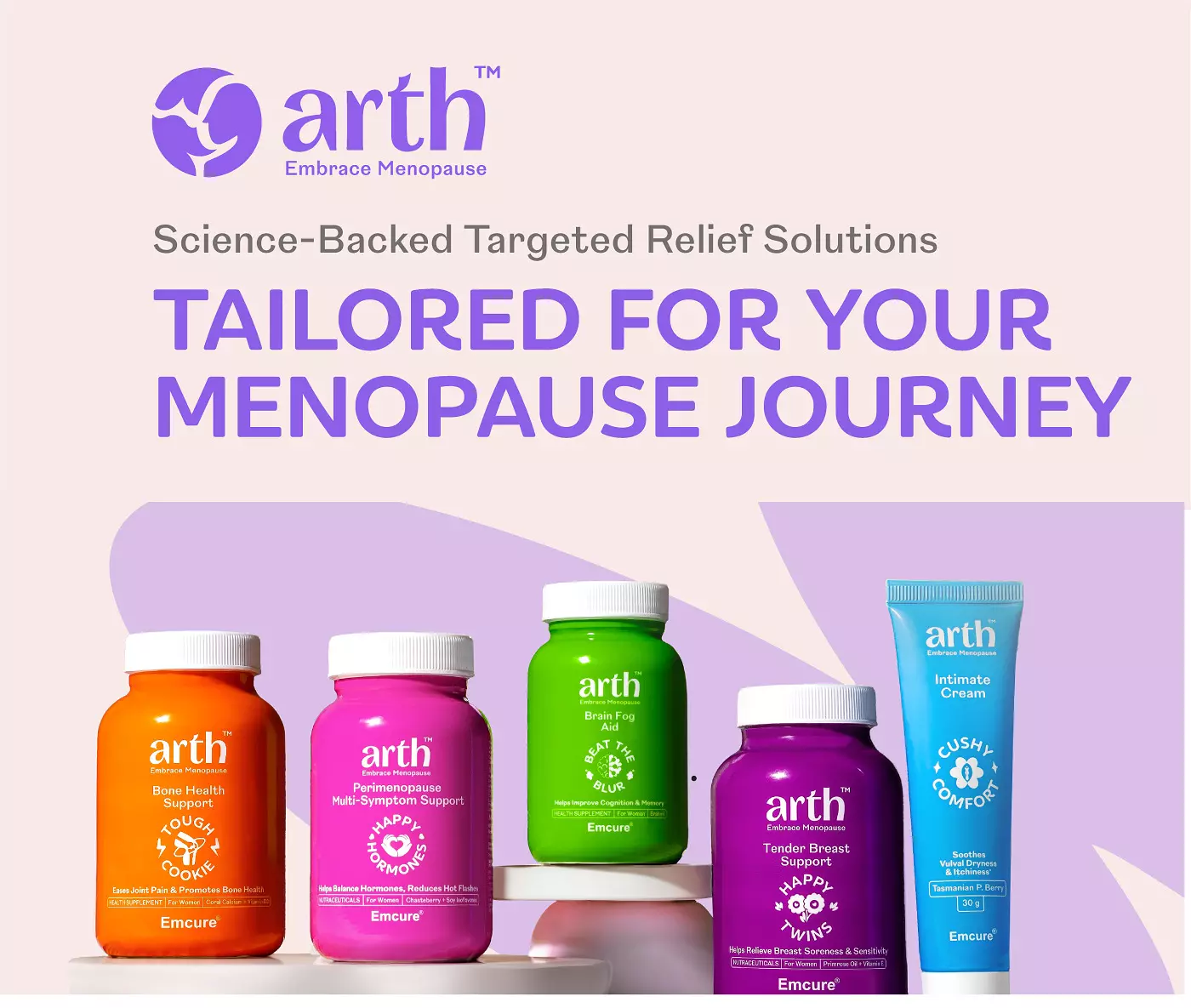 Emcure Pharmaceuticals Launches Arth Prodcuts for Menopause Wellness