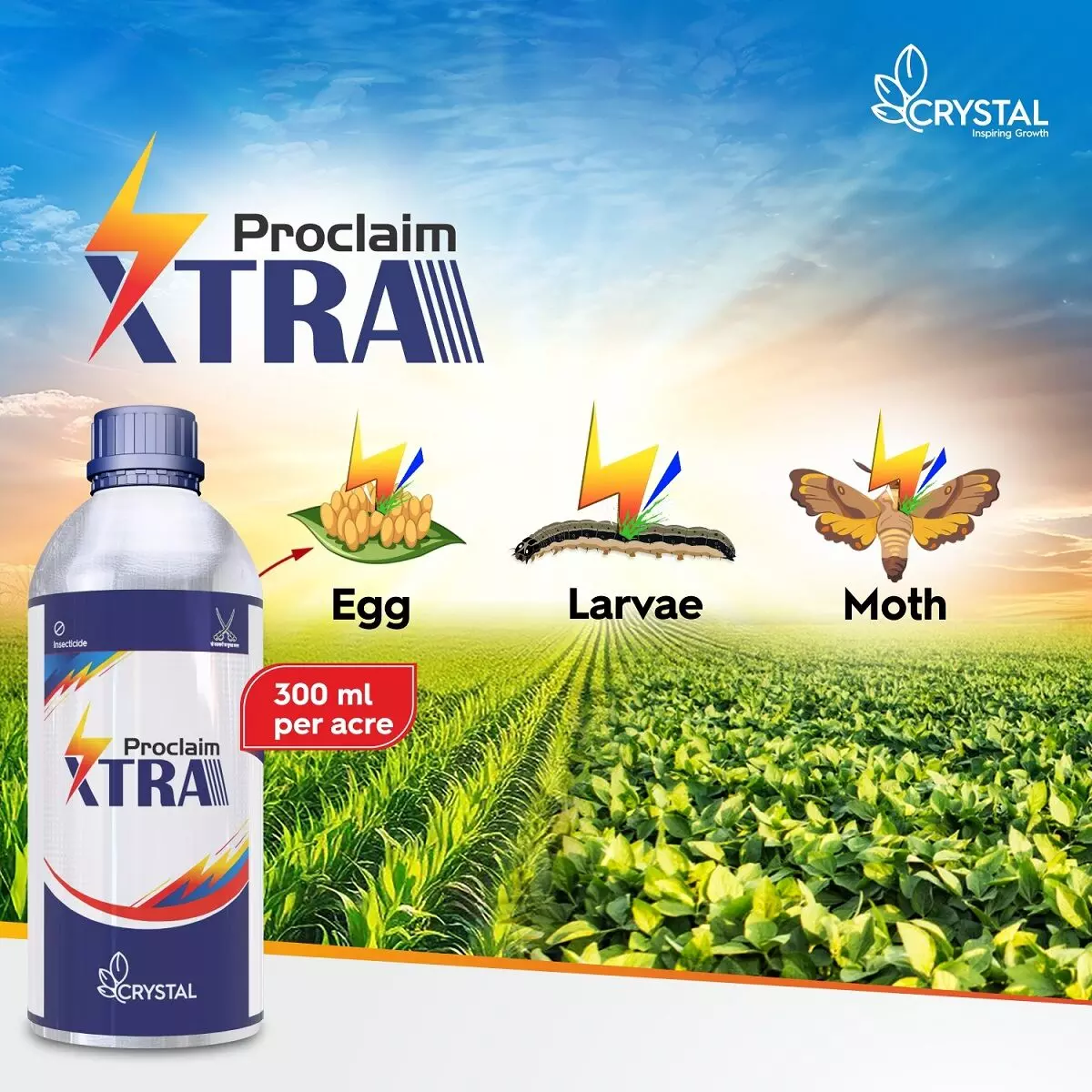 Crystal Crop Launches Proclaim XTRA - Advanced Insecticide for Maize and Soybean