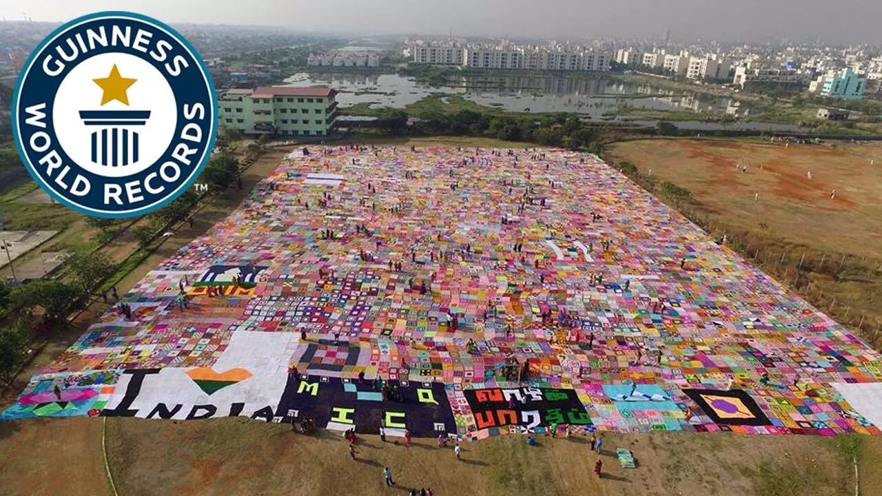 Vizag Sets Guinness World Record with Largest Crochet Event in Andhra Pradesh