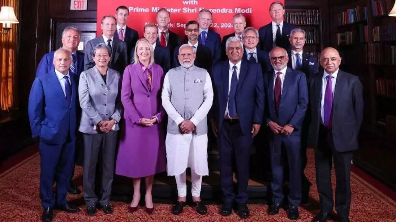 Perfect Alignment Between Modis, Global Tech CEOs Vision For India