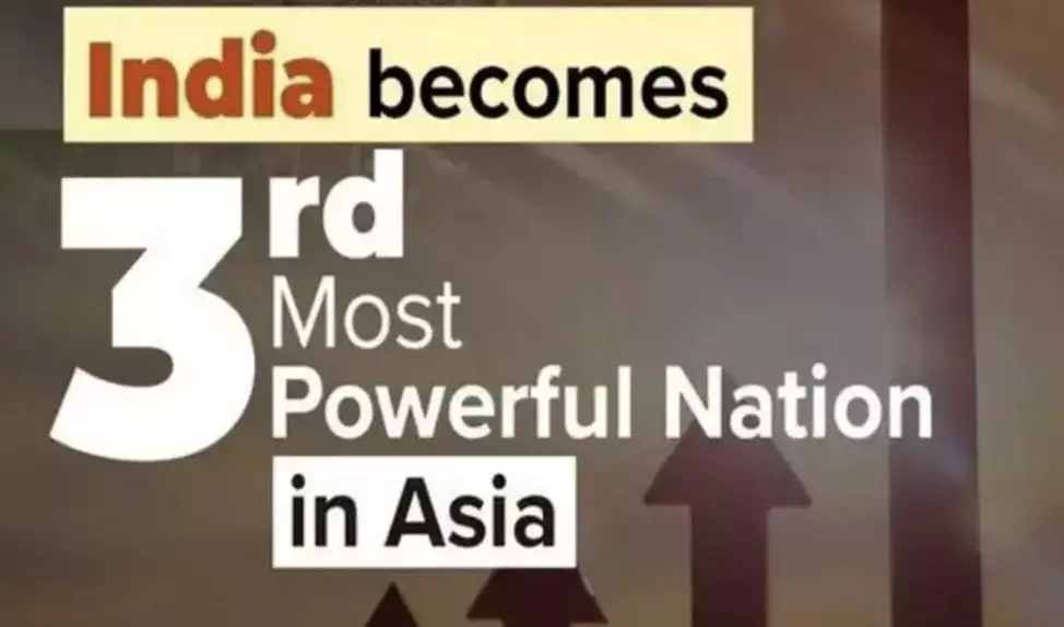 India rises to third most powerful nation in Asia, surpassing Japan in Asia Power Index