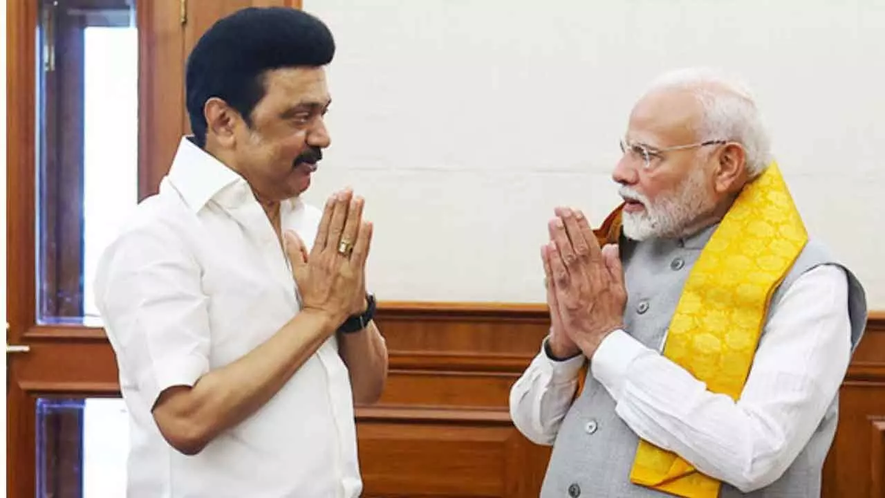 Stalin Meets Modi; Seeks Funds For Chennai Metro