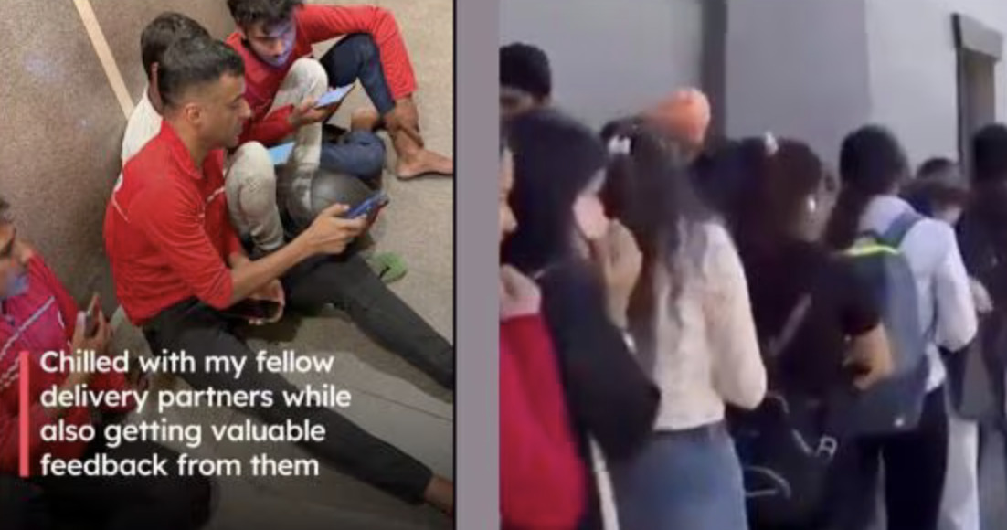 Top 5 viral videos of the day: Zomato CEO takes the stairs, Indian students queue for jobs in Canada, and more