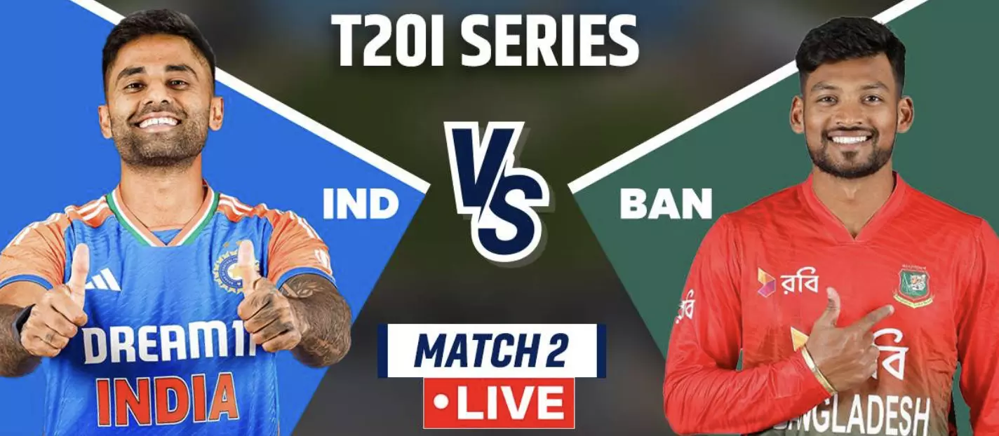 IND vs BAN 2nd T20I live cricket score: Indian bowlers shine as Bangladesh stumble in Delhi