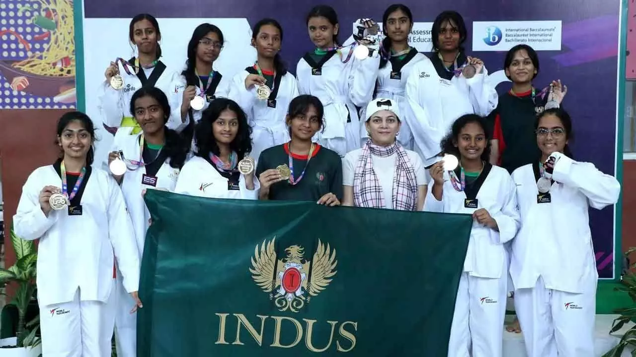 Indus Intl School Holds Taekwondo Event