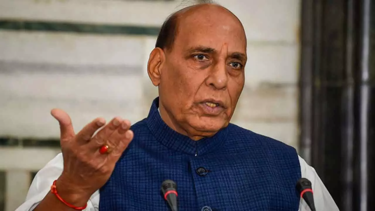 Rajnath Lays Foundation For Navy’s Second VLF Radar Station In T’gana