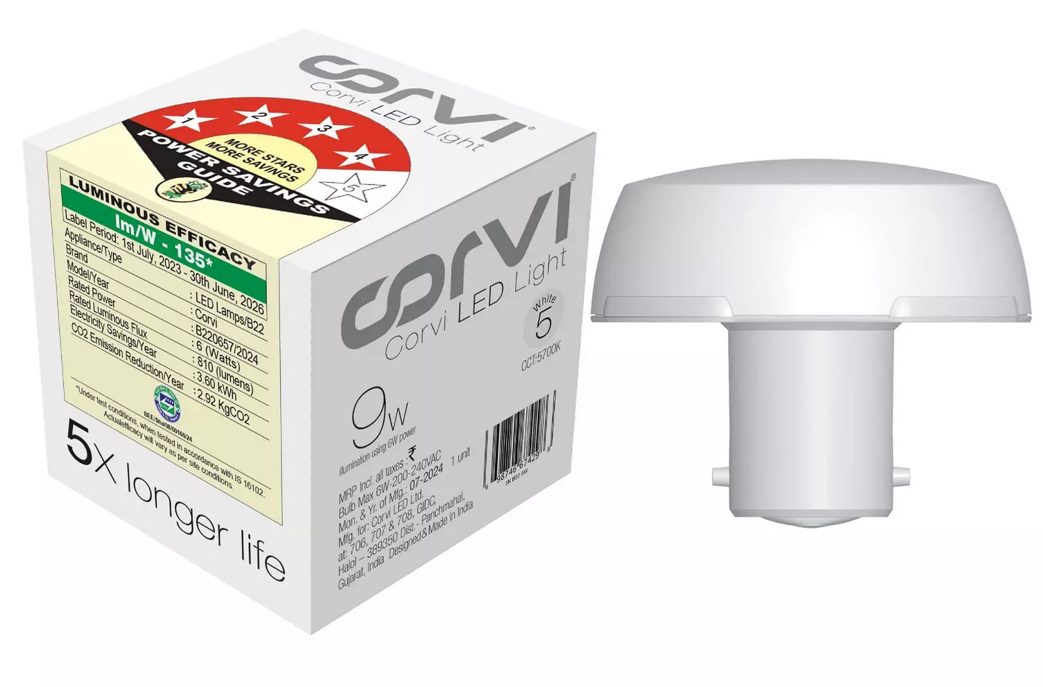 Corvi Unveils Industry’s First Ultra-Efficient LED Bulb with 33% Reduced Power Use