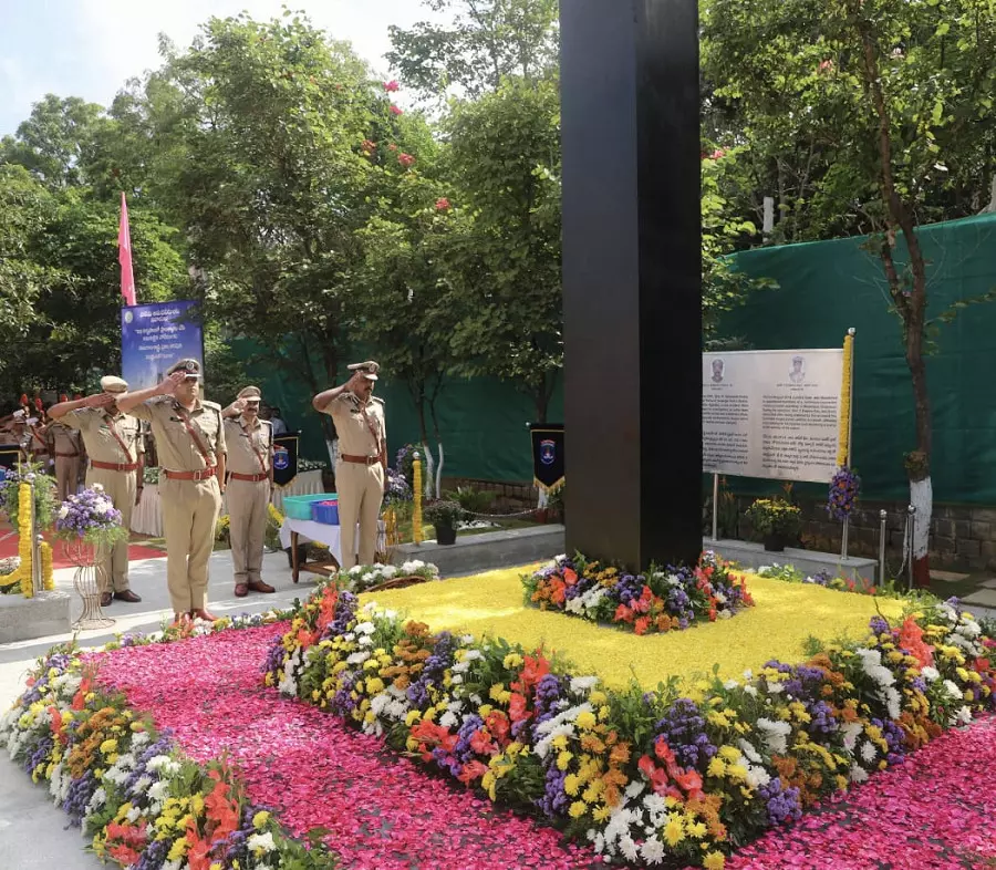 Cyberabad Police Honour Martyrs on Police Commemoration Day