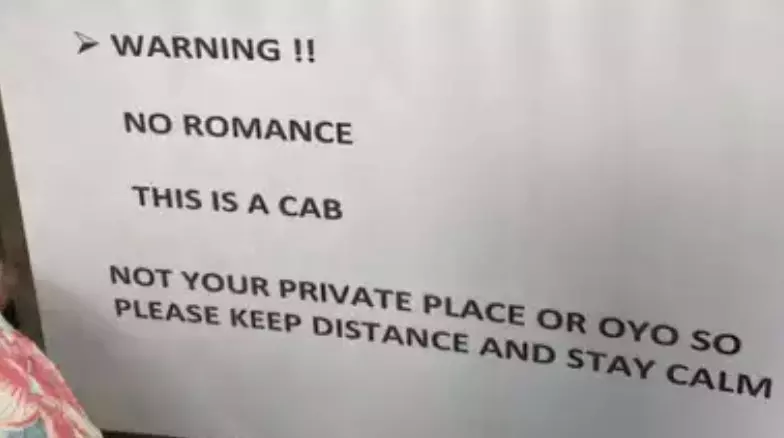 Hyderabad cab driver’s note to couples goes viral: Not your private place