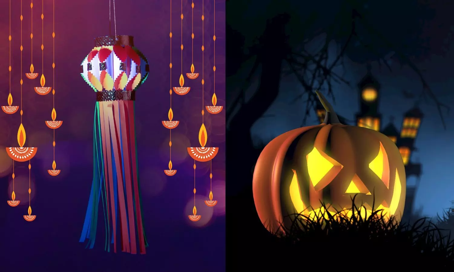 When Diwali 2024 Collides with Halloween: Celebrating Two Festivals with Contrasting Rituals on the Same Day