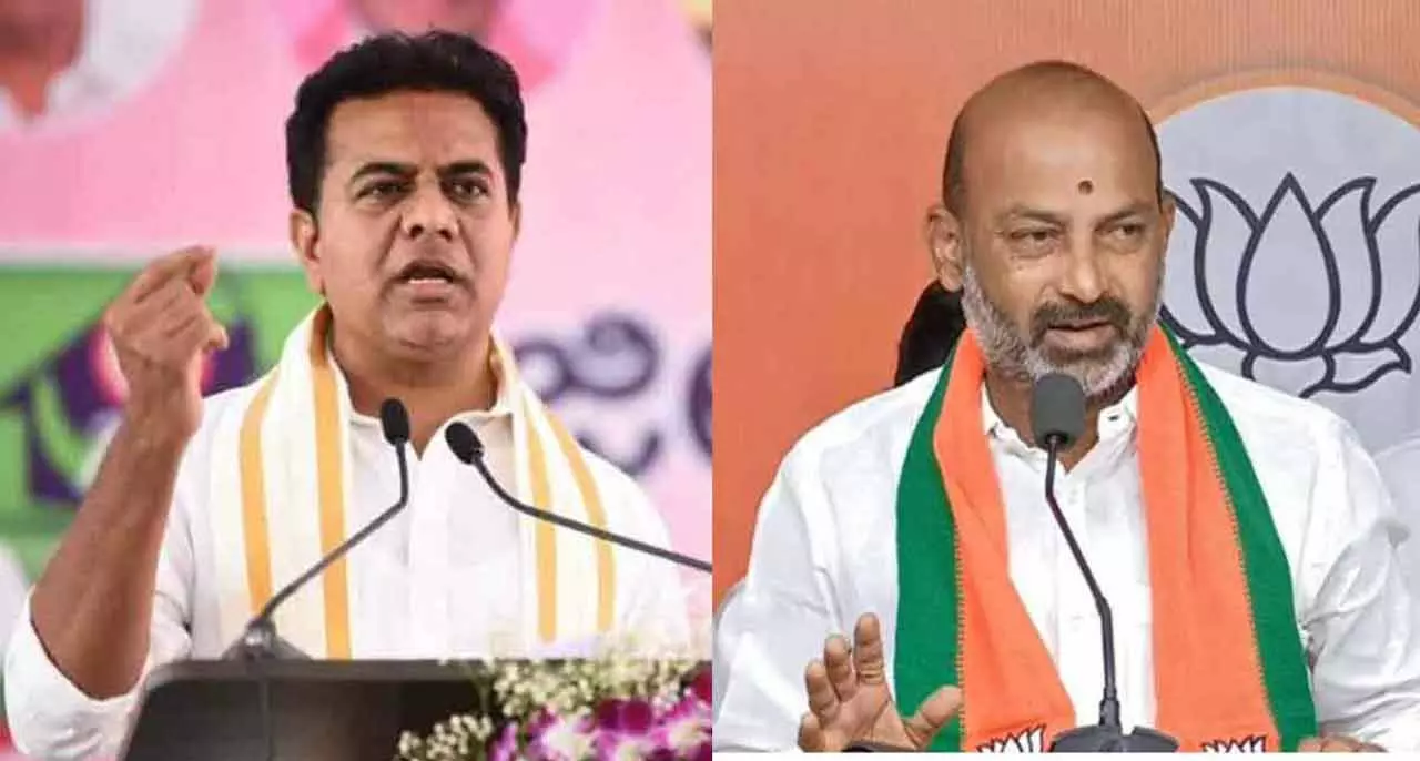 KTR Slaps Legal Notice on Bandi Sanjay for Defaming Him