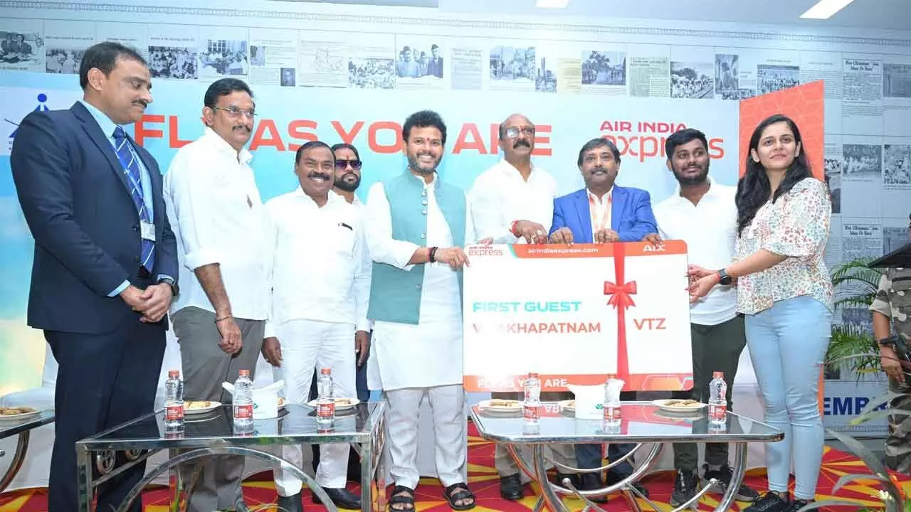 Rammohan Naidu Flags Off Vizag-Vijayawada Daily Flight