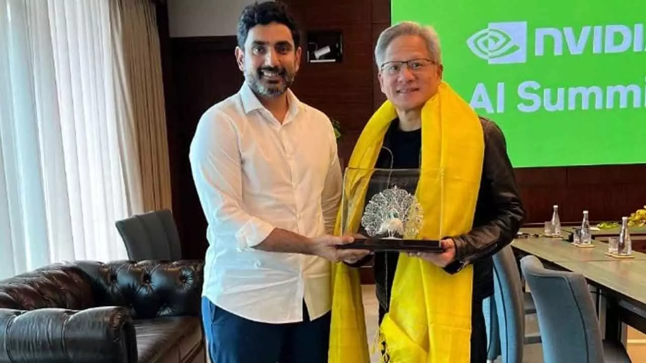 Lokesh Seeks Nvidia’s Support For AI University