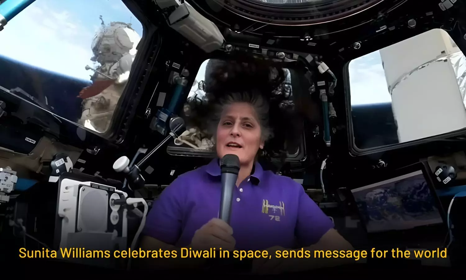 Sunita Williams Celebrates Diwali from Space, Shares Heartfelt Message with the World