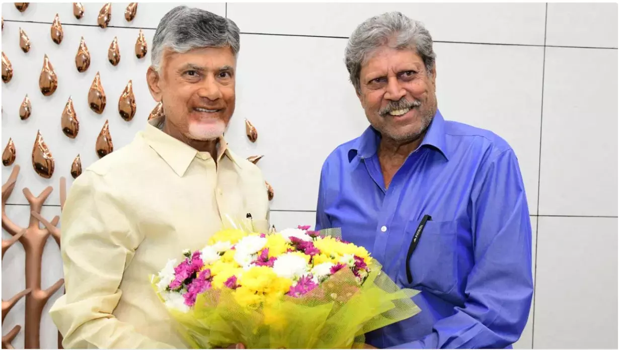 Kapil Dev Meets CM Chandrababu to Discuss Plans for a New Golf Course