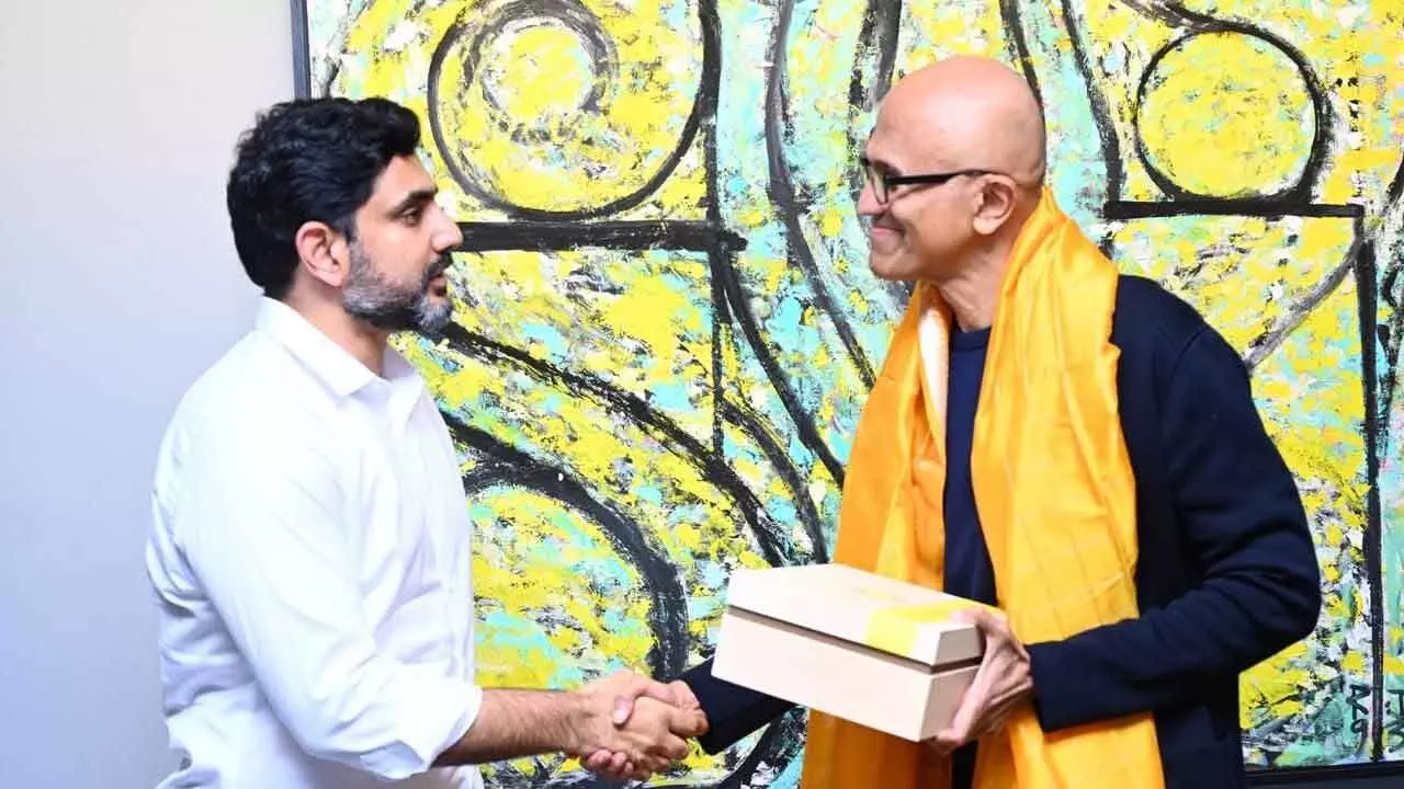 Lokesh Invites Microsoft, Apple To Invest In Andhra