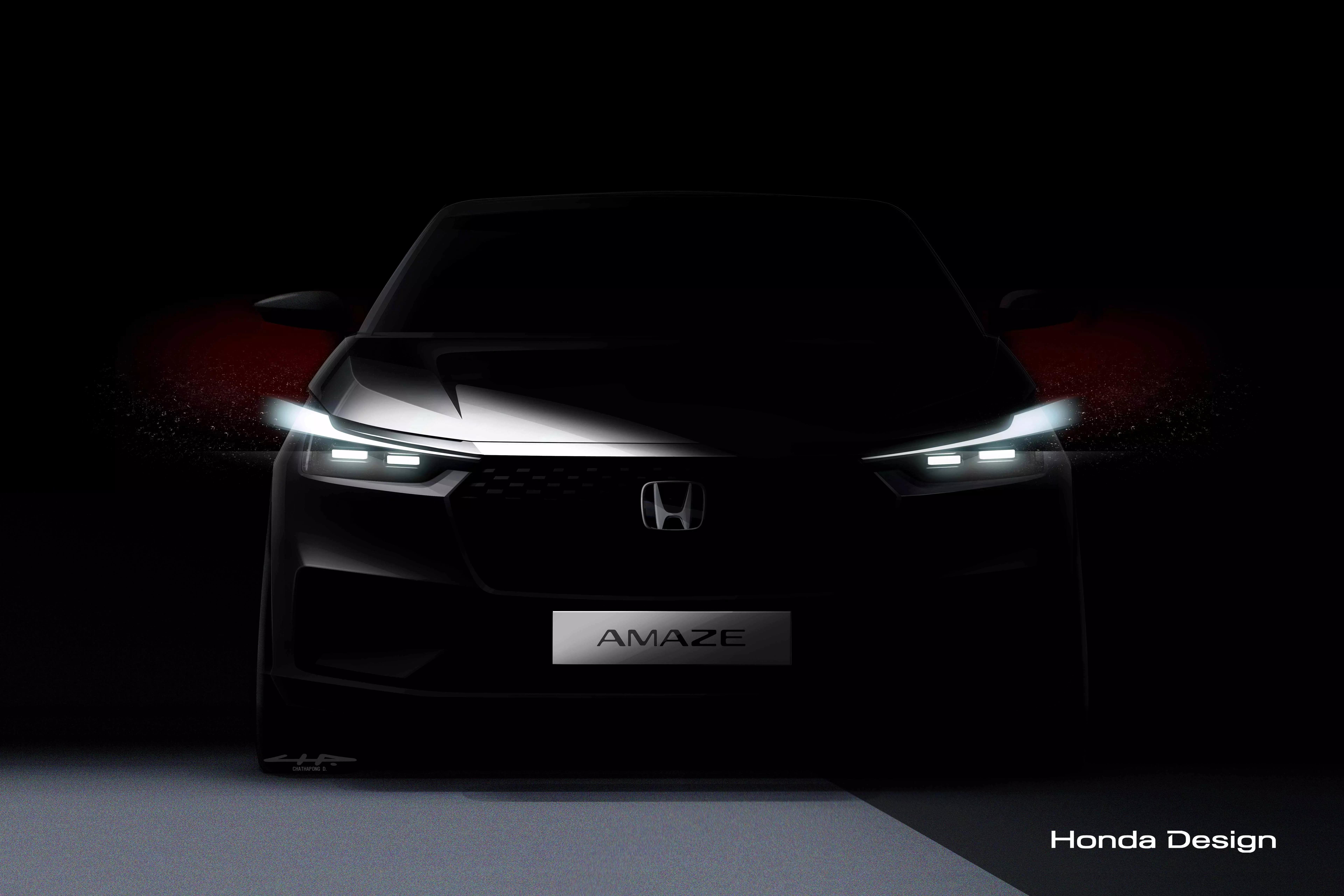 Honda Releases Teaser Image for the All-New 3rd Generation Honda Amaze