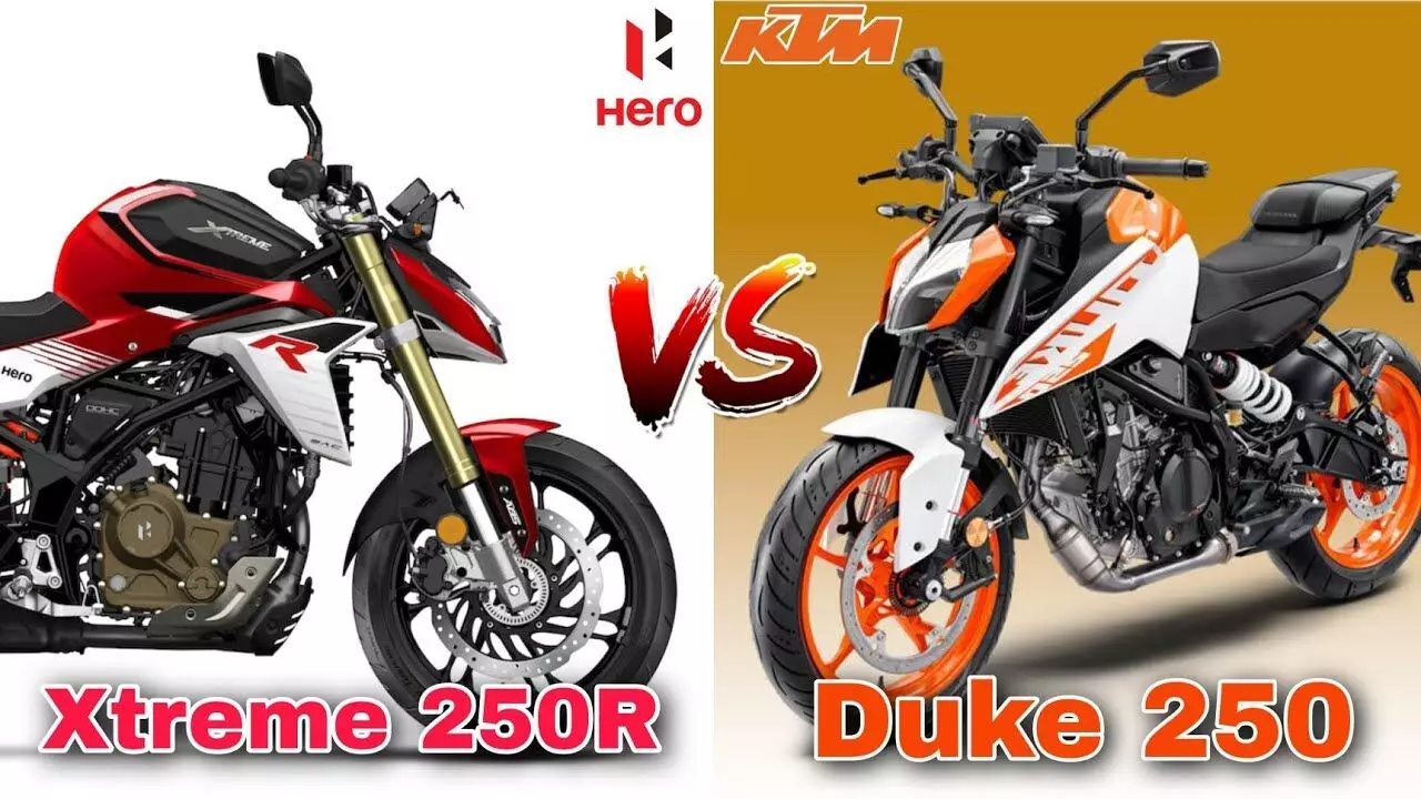 Hero Xtreme 250R vs KTM Duke 250: Detailed Specs Comparison