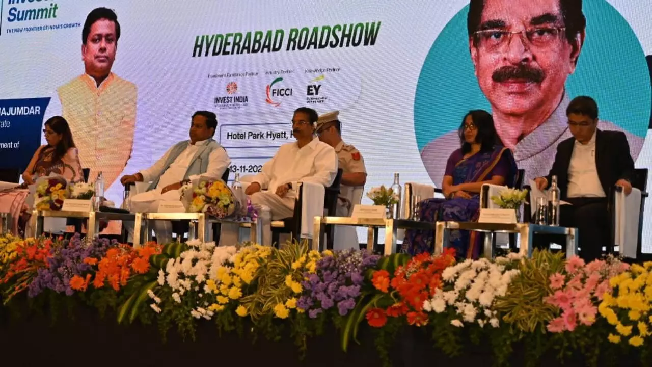 Dr Sukanta Majumdar attends the North East Trade and Investment Roadshow in Hyderabad