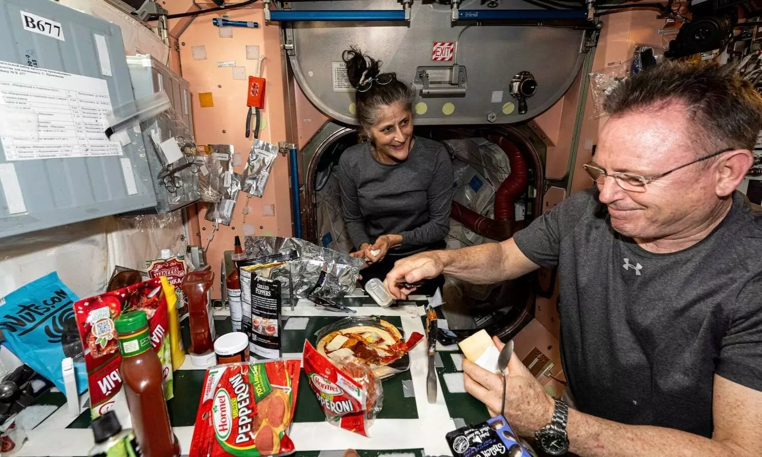 Sunita Williams Savours Space-Ready Shrimp Cocktail And Pizza