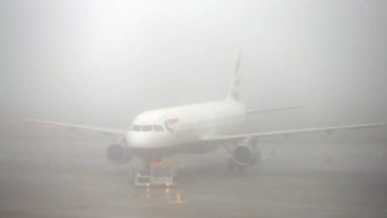 Dense Fog Disrupts North India, Delays Flights at Delhi Airport