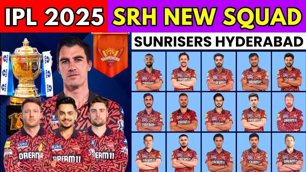 SRH IPL 2025 Squad: A Power-Packed Team with Top Bowlers and Explosive Batsmen