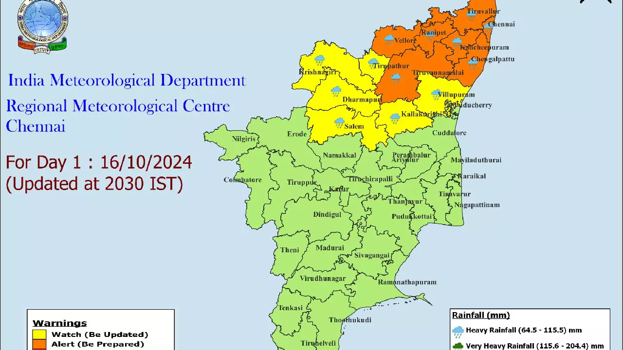 Chennai Rain News LIVE Updates: Cyclone Approaching Tamil Nadu