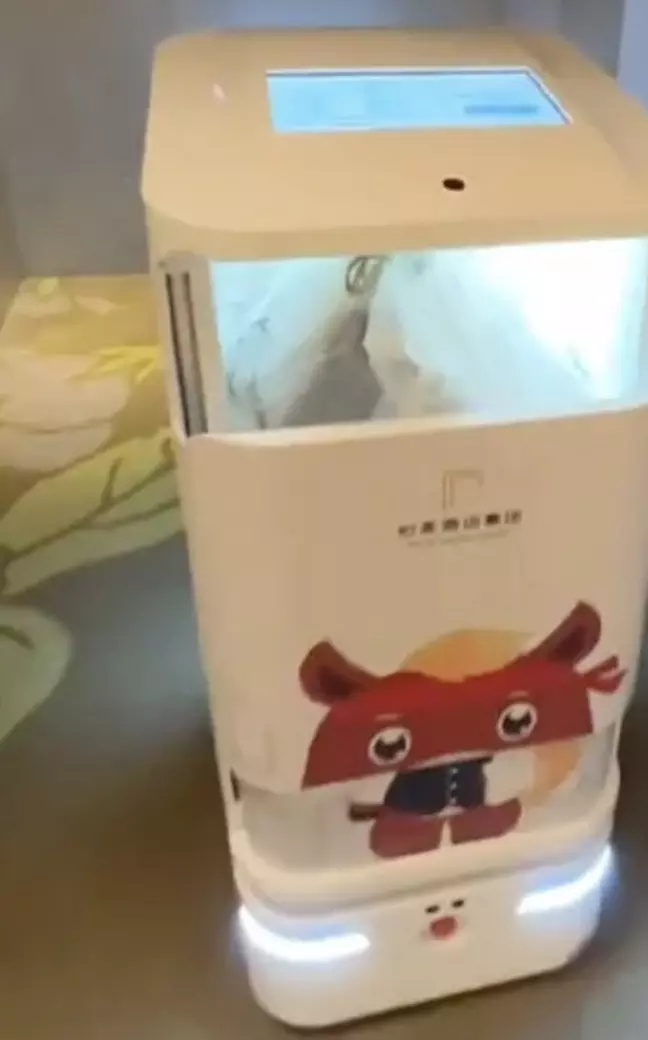 Watch: Cute hotel robot in China brings food to Australian vlogger, says ‘I Am Working, Don’t Disturb’