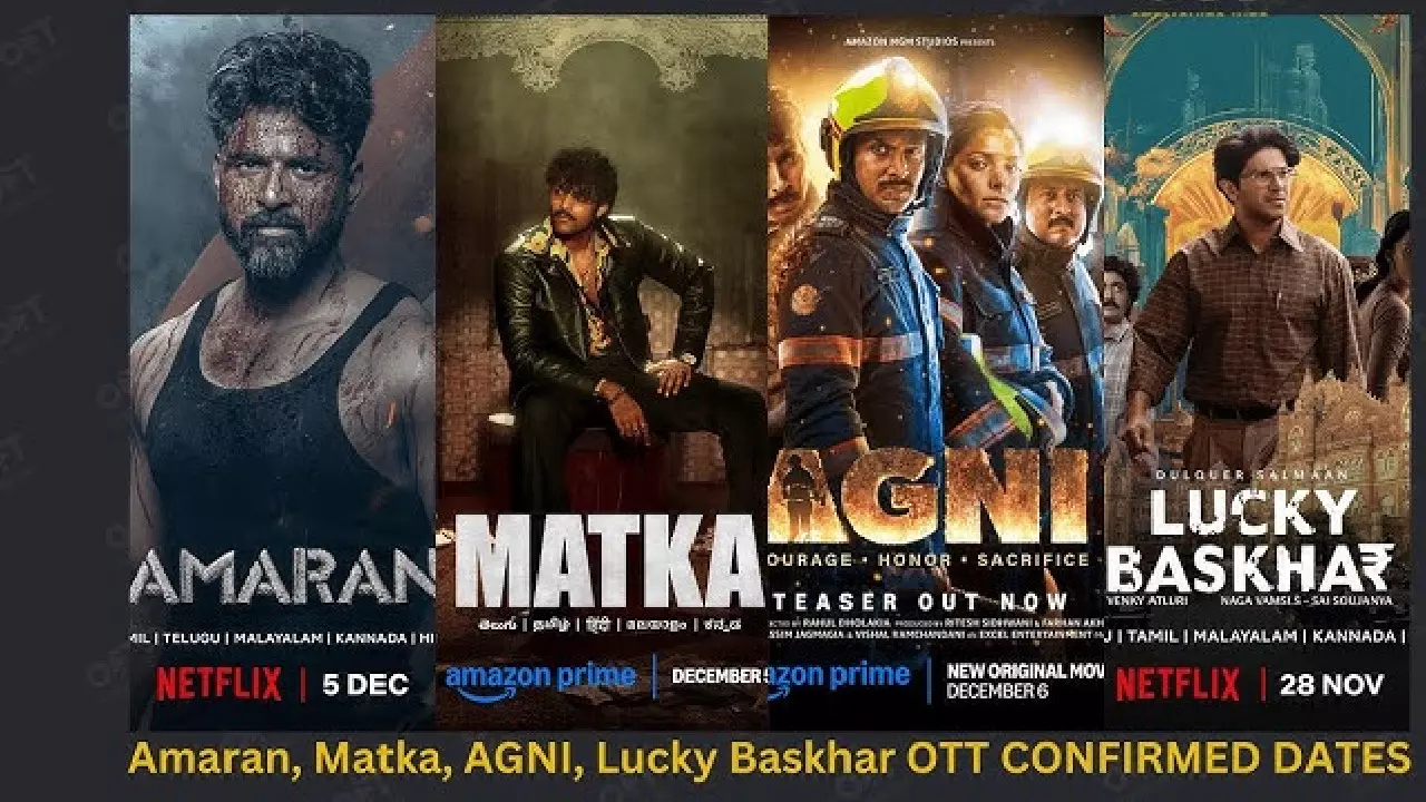 OTT Releases This Week (Dec 2-8): OTT releases this week.. from Amaran to Matka