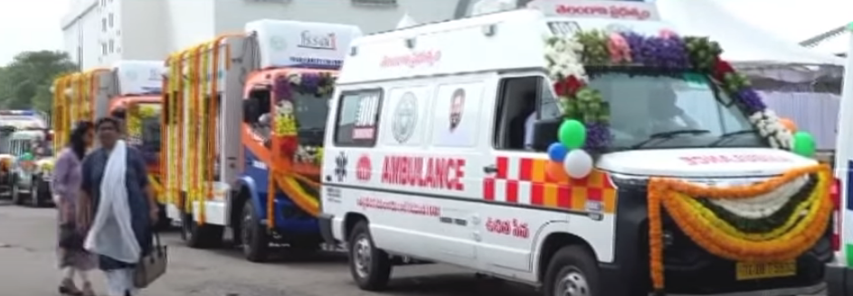 CM Revanth Launches Arogya Utsavalu celebrations, flags off Ambulances