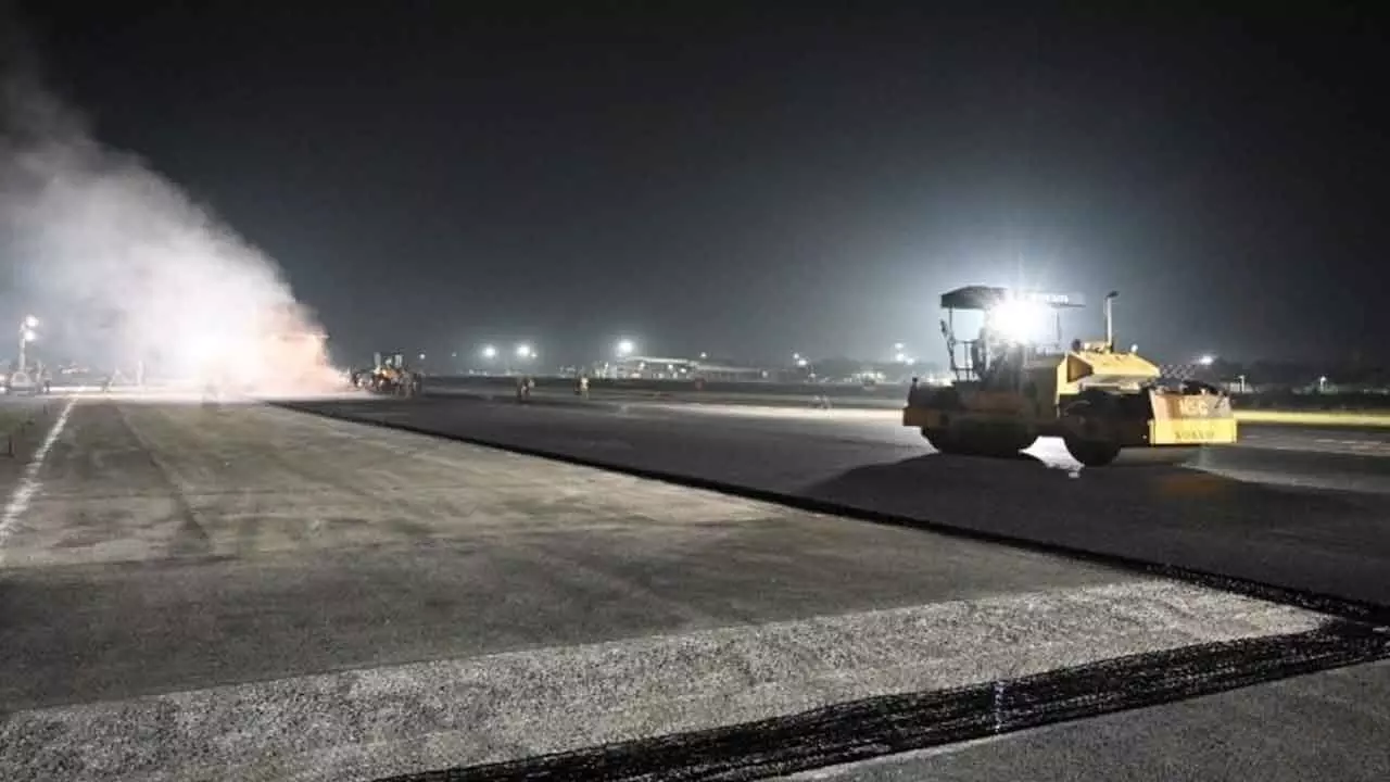 Vizag Airport runway work completed ahead of schedule